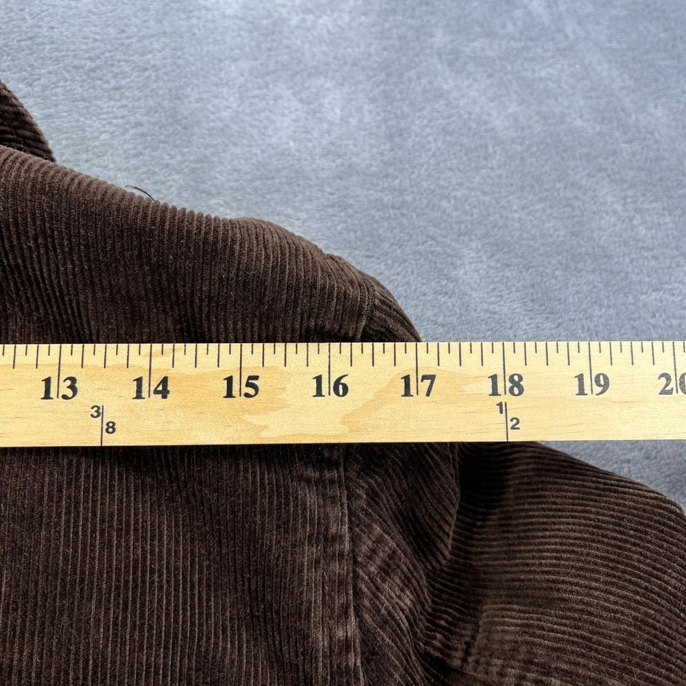 Vintage 90s  Banana Republic Pea Coat  XS Brown Corduroy Jacket Double Breasted - Picture 7 of 9